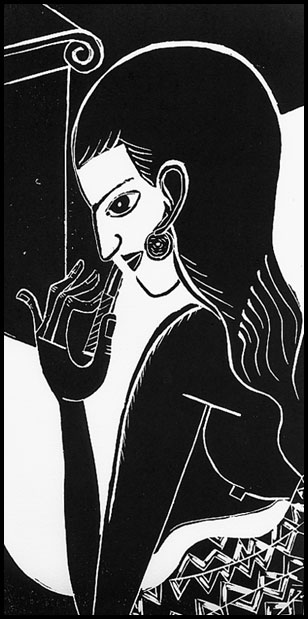 My Nefertiti (linocut, 2005)